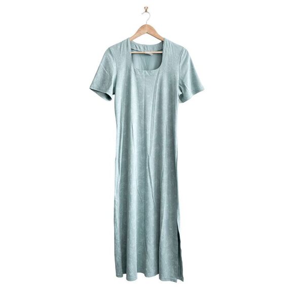 Weekenders Vtg Womens Maxi Dress Short Sleeve Green Paisley Pattern Green Small - Picture 1 of 6